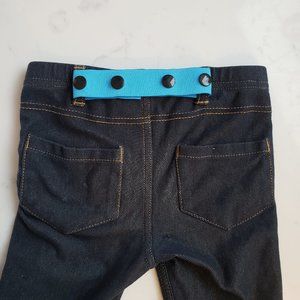 NWT blue elastic adjustable snap Toddler Belt, Kids or Baby Belt Childrens Belt